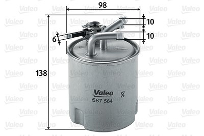 Valeo Kraftstofffilter [Hersteller-Nr. 587564] für Nissan von VALEO