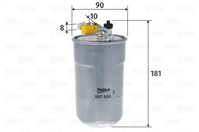 Valeo Kraftstofffilter [Hersteller-Nr. 587568] für Opel von VALEO