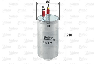 Valeo Kraftstofffilter [Hersteller-Nr. 587575] für Dacia, Renault von VALEO