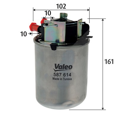 Valeo Kraftstofffilter [Hersteller-Nr. 587614] für Nissan, Renault von VALEO