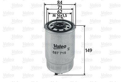 Valeo Kraftstofffilter [Hersteller-Nr. 587715] für Audi, Skoda, VW von VALEO