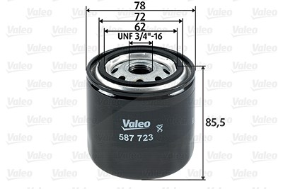 Valeo Kraftstofffilter [Hersteller-Nr. 587723] für Isuzu, Jeep, Nissan, Toyota von VALEO