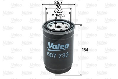 Valeo Kraftstofffilter [Hersteller-Nr. 587733] für BMW, Fiat, Ford, Mercedes-Benz von VALEO