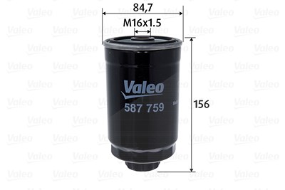 Valeo Kraftstofffilter [Hersteller-Nr. 587759] für Chrysler, Dodge, Jeep von VALEO