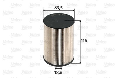 Valeo Kraftstofffilter [Hersteller-Nr. 587919] für Audi, Seat, Skoda, VW von VALEO