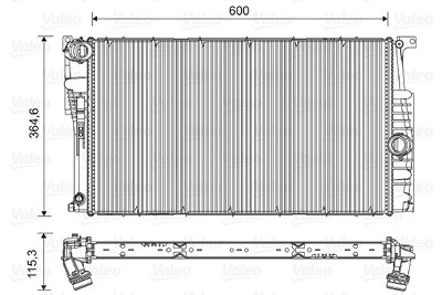 Valeo Kühler, Motorkühlung [Hersteller-Nr. 735453] für BMW von VALEO