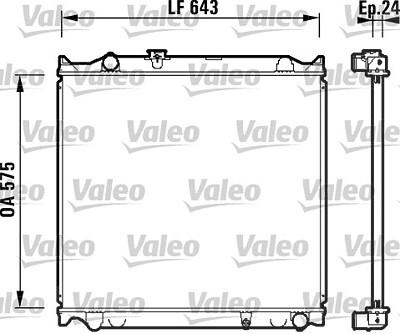 Valeo Kühler, Motorkühlung [Hersteller-Nr. 734205] für Toyota von VALEO
