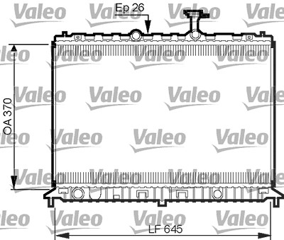 Valeo Kühler, Motorkühlung [Hersteller-Nr. 735501] für Kia von VALEO