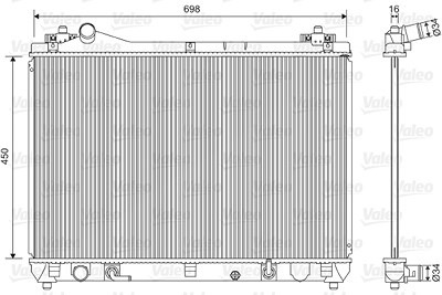Valeo Kühler, Motorkühlung [Hersteller-Nr. 701592] für Suzuki von VALEO