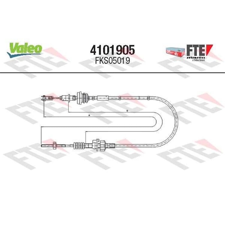 Valeo Kupplungsseil Peugeot 107 Toyota Aygo von VALEO