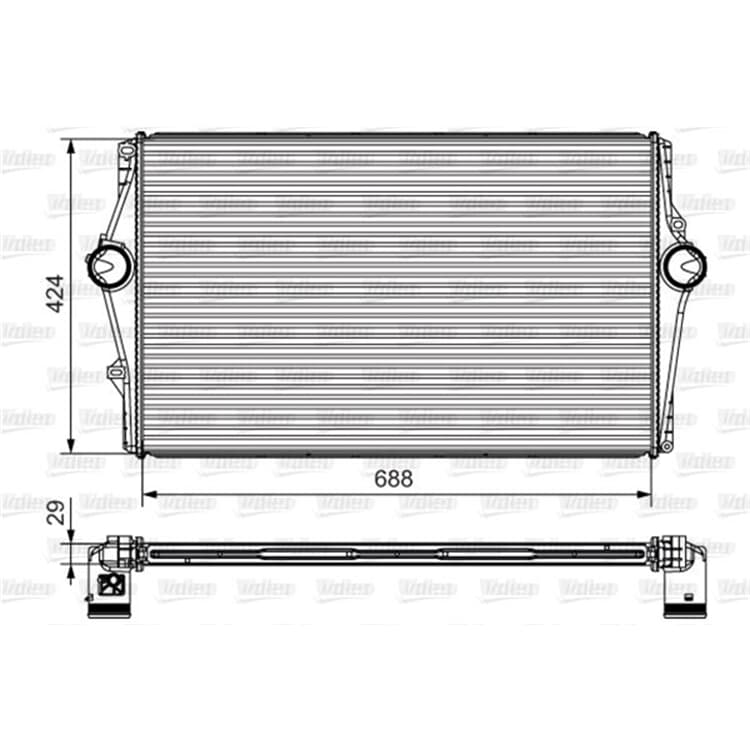 Valeo Ladeluftk?hler Volvo S60 S80 V70 von VALEO