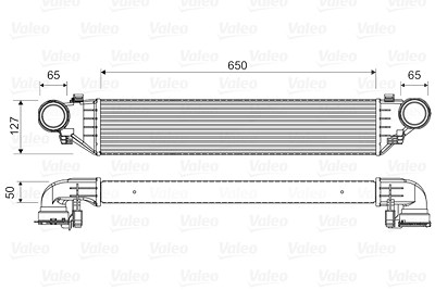 Valeo Ladeluftkühler [Hersteller-Nr. 817760] für Mercedes-Benz von VALEO