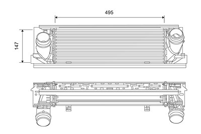 Valeo Ladeluftkühler [Hersteller-Nr. 818262] für BMW von VALEO