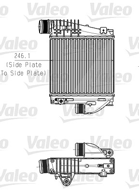 Valeo Ladeluftkühler [Hersteller-Nr. 818290] für Citroën, Ds, Peugeot von VALEO