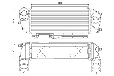 Valeo Ladeluftkühler [Hersteller-Nr. 818368] für Hyundai, Kia von VALEO