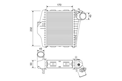 Valeo Ladeluftkühler [Hersteller-Nr. 818378] für Smart von VALEO