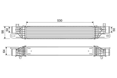 Valeo Ladeluftkühler [Hersteller-Nr. 818541] für Alfa Romeo von VALEO