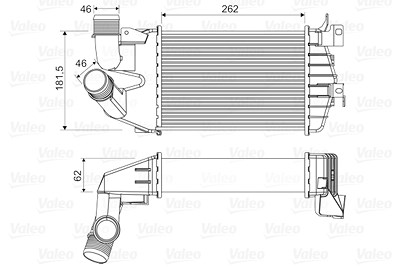 Valeo Ladeluftkühler [Hersteller-Nr. 818556] für Opel von VALEO