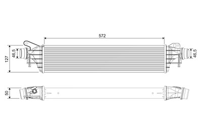 Valeo Ladeluftkühler [Hersteller-Nr. 818697] für Opel von VALEO