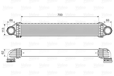 Valeo Ladeluftkühler [Hersteller-Nr. 818806] für Mercedes-Benz von VALEO