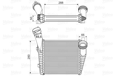 Valeo Ladeluftkühler [Hersteller-Nr. 818814] für Audi, Porsche, VW von VALEO