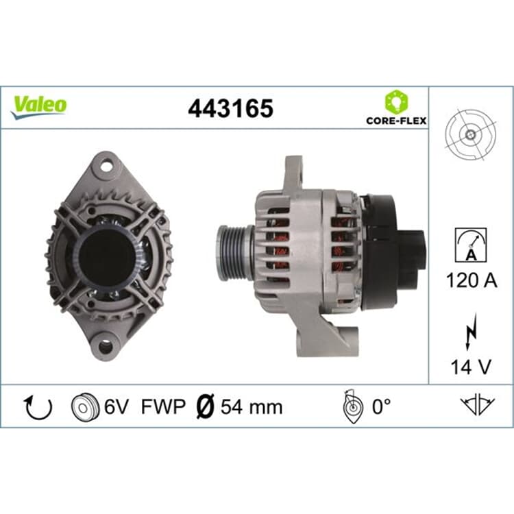 Valeo Lichtmaschine Alfa Romeo Fiat Lancia von VALEO