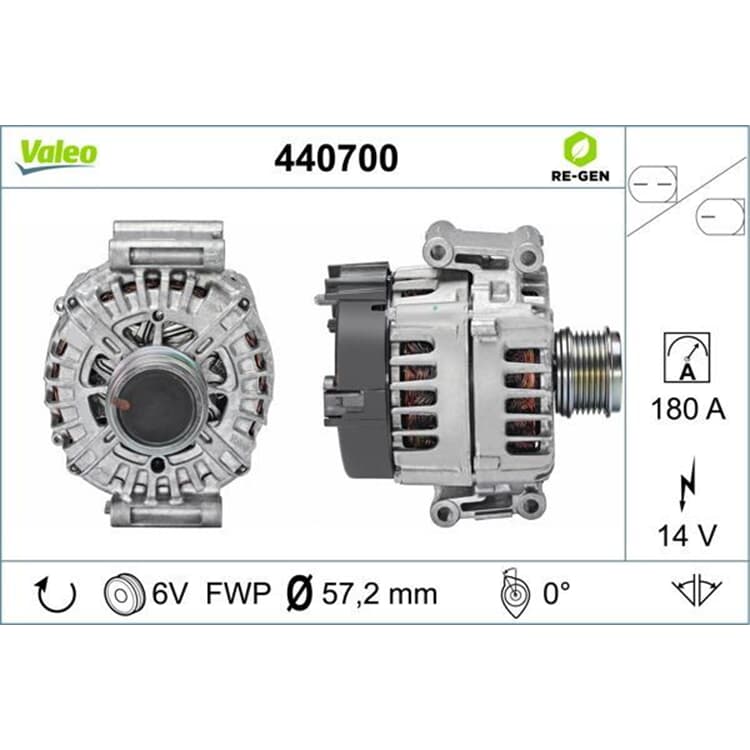 Valeo Lichtmaschine Audi A4 A5 A6 A7 A8 Q7 VW Touareg von VALEO