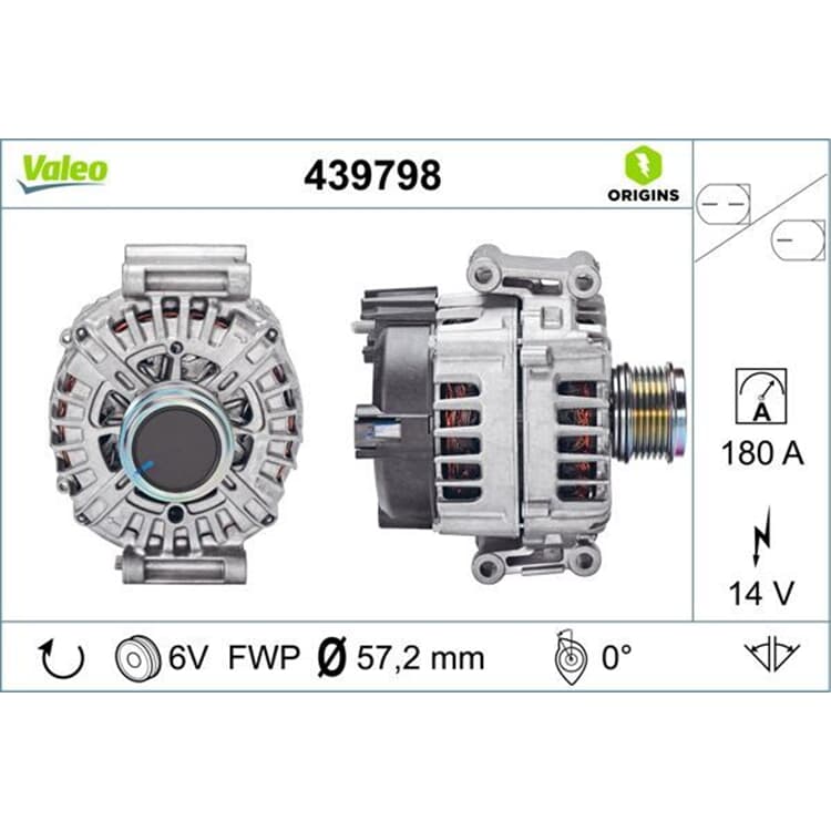 Valeo Lichtmaschine Audi A4 A5 A7 Q5 Porsche Macan von VALEO