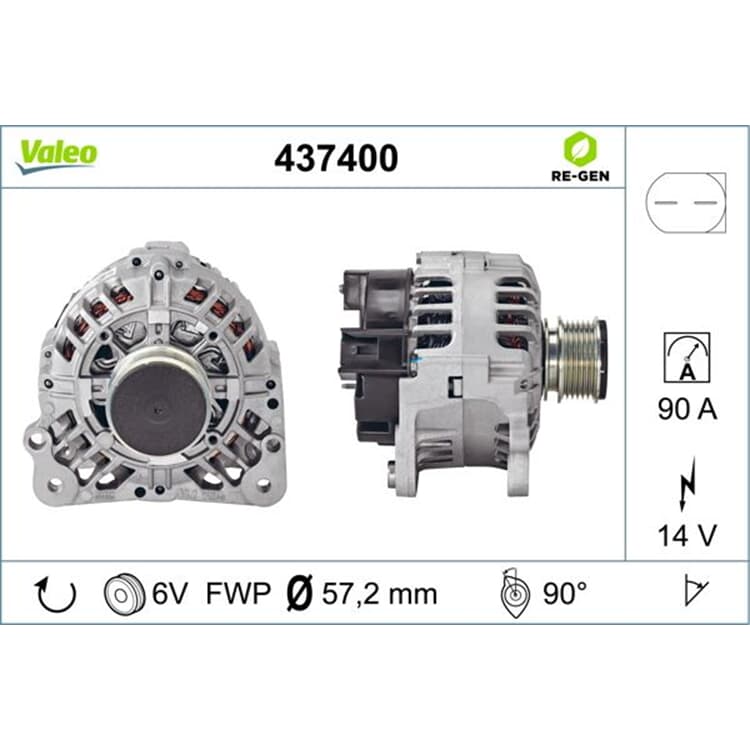 Valeo Lichtmaschine Audi Ford Renault Seat Skoda VW von VALEO