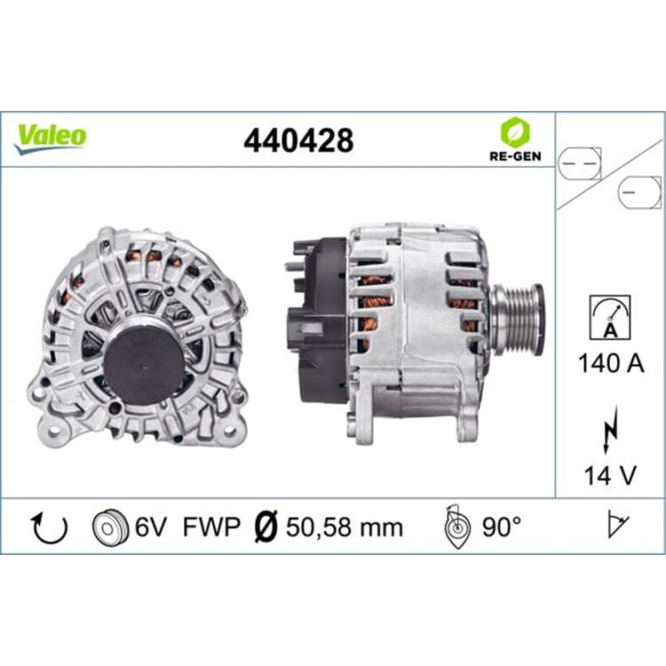 Valeo Lichtmaschine Audi Seat Skoda VW von VALEO