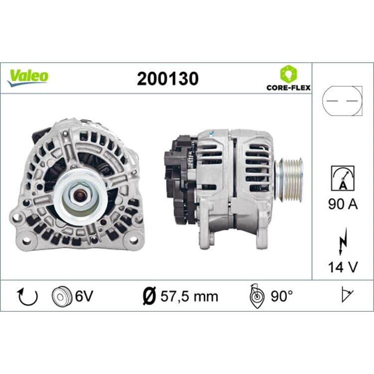 Valeo Lichtmaschine Audi Seat Skoda VW von VALEO