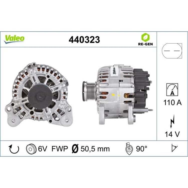 Valeo Lichtmaschine Audi Seat Skoda VW von VALEO