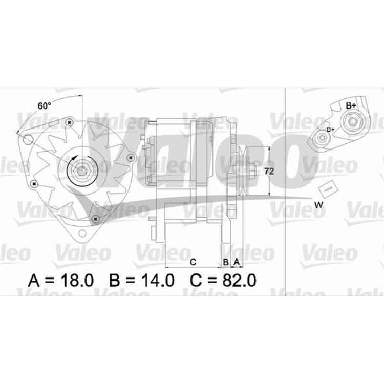 Valeo Lichtmaschine Audi Seat VW von VALEO