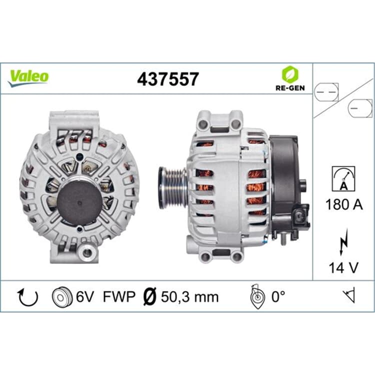 Valeo Lichtmaschine BMW 1er 3er 5er 6er 7er X1 X3 X5 Z4 von VALEO