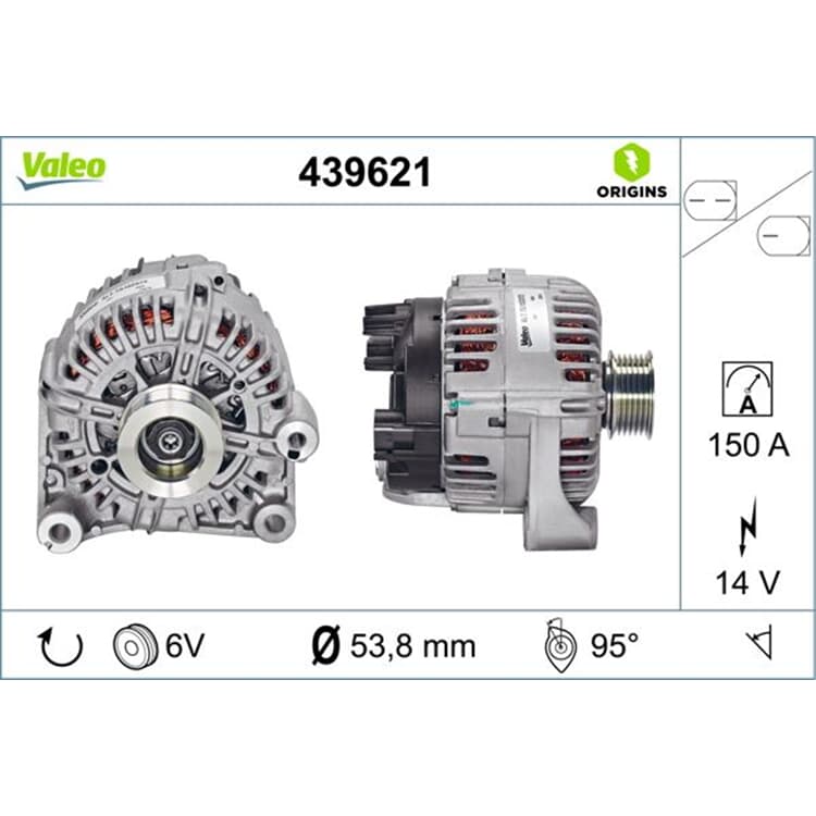 Valeo Lichtmaschine BMW 3er 5er 7er X3 von VALEO