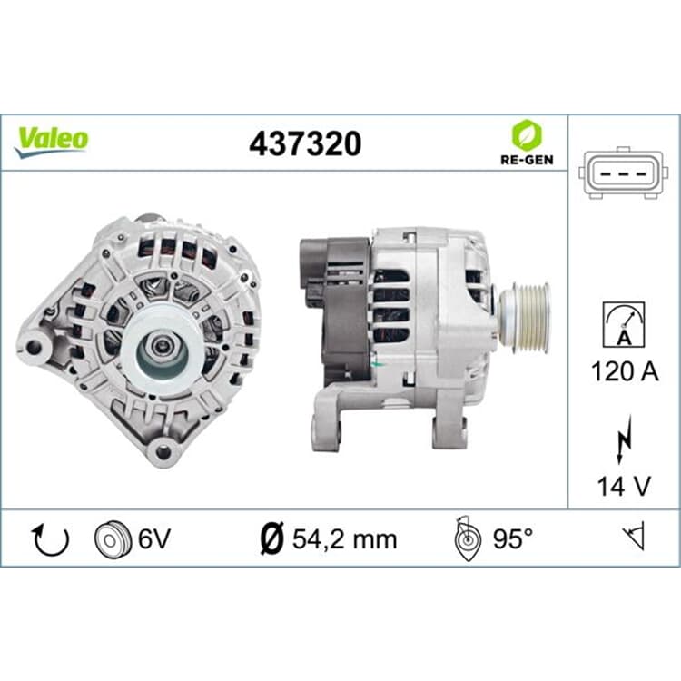 Valeo Lichtmaschine BMW 3er Z3 von VALEO