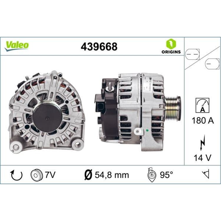 Valeo Lichtmaschine BMW 5er 7er X5 X6 von VALEO