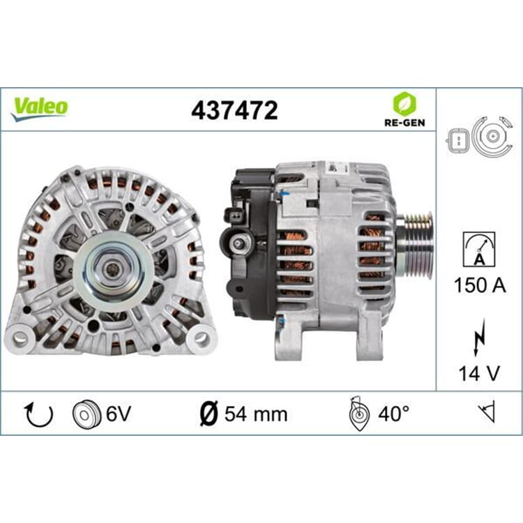 Valeo Lichtmaschine Citroen Fiat Lancia Peugeot Renault Suzuki Toyota von VALEO