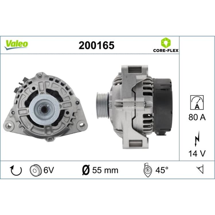 Valeo Lichtmaschine Citroen Fiat Lancia Peugeot von VALEO