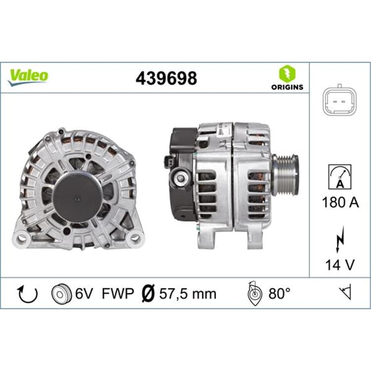 Valeo Lichtmaschine Citroen Fiat Lancia Peugeot von VALEO