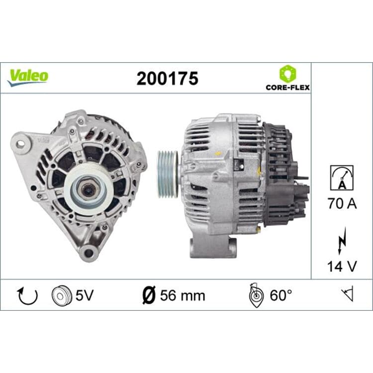 Valeo Lichtmaschine Citroen Peugeot von VALEO