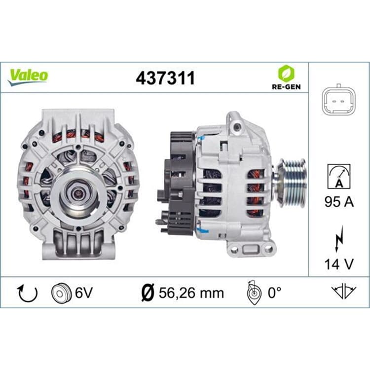 Valeo Lichtmaschine Dacia Renault von VALEO