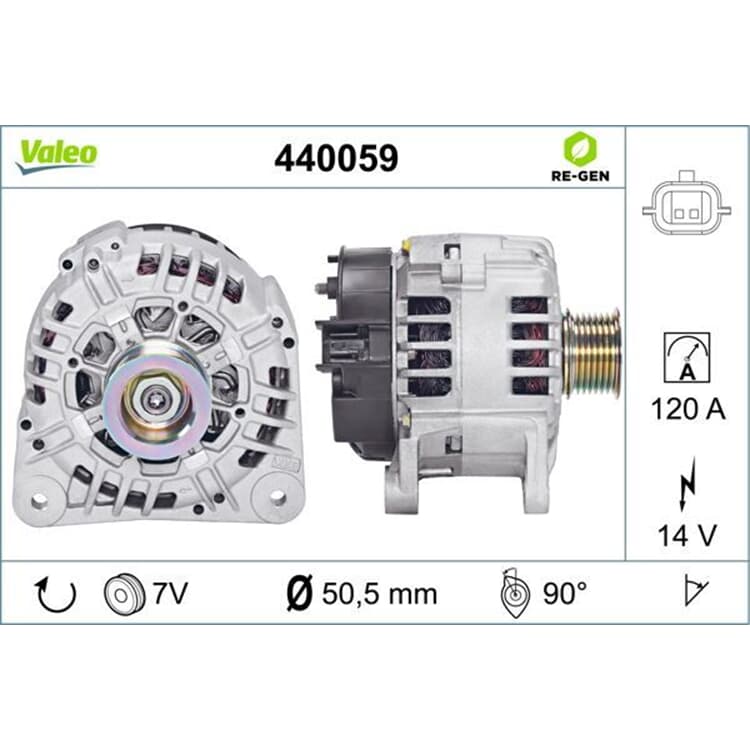 Valeo Lichtmaschine Dacia Renault von VALEO