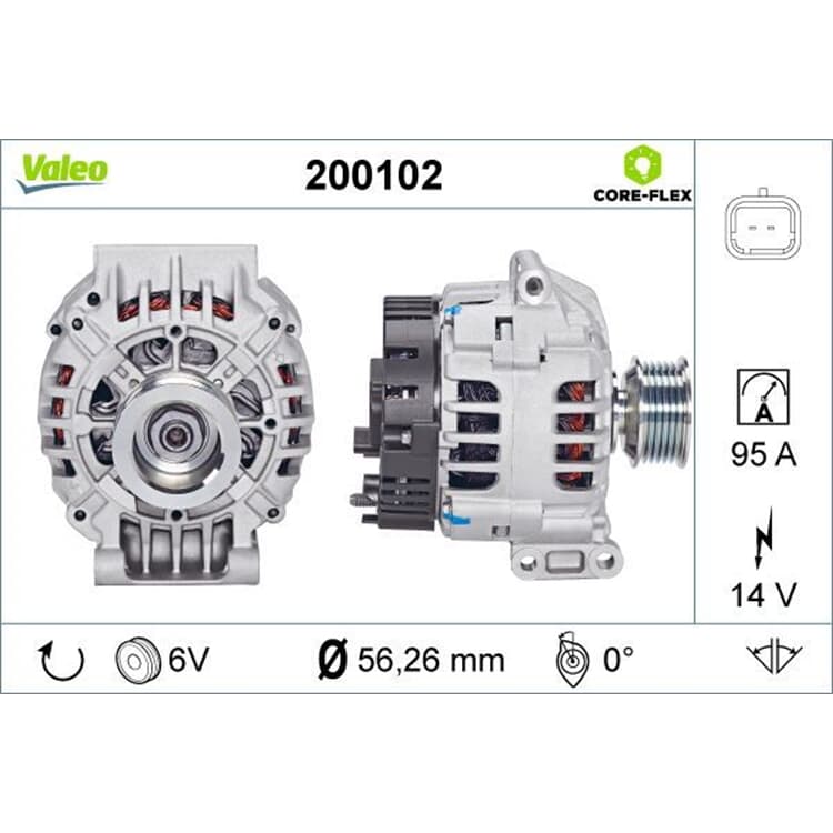 Valeo Lichtmaschine Dacia Renault von VALEO