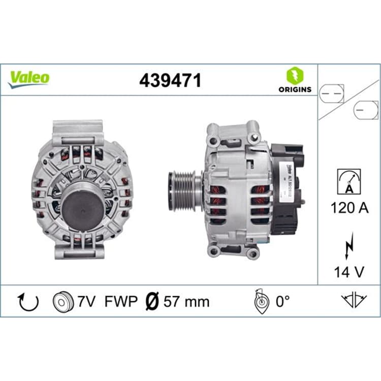 Valeo Lichtmaschine Mercedes C CLC E-Klasse CLK SLK von VALEO