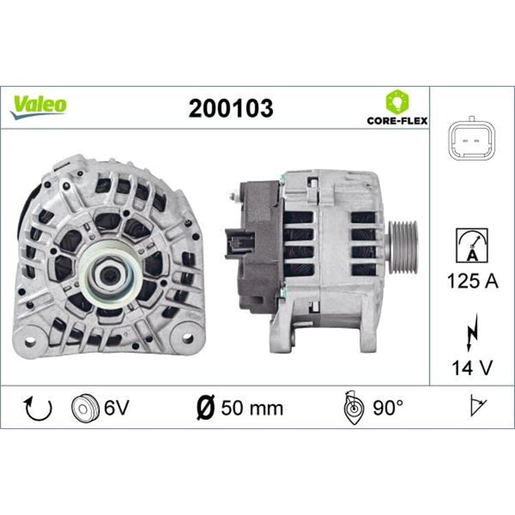 Valeo Lichtmaschine Nissan Opel Renault von VALEO