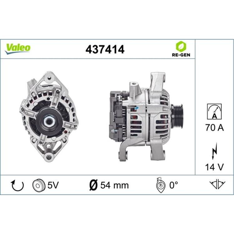 Valeo Lichtmaschine Opel Astra Combo Corsa Meriva Zafira von VALEO