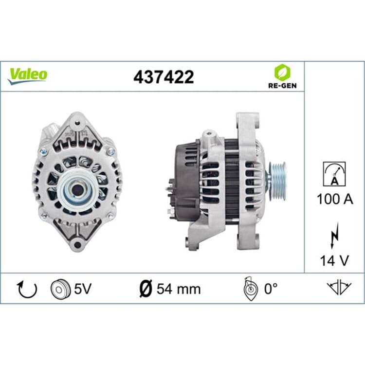 Valeo Lichtmaschine Opel Astra Combo Corsa Vectra Meriva Signum Zafira von VALEO