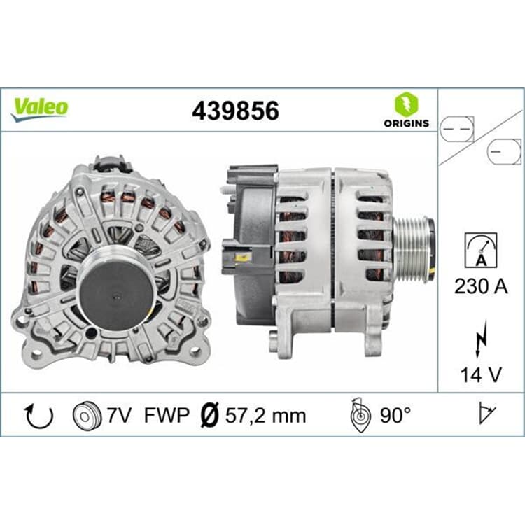 Valeo Lichtmaschine Porsche Cayenne Macan VW Touareg von VALEO