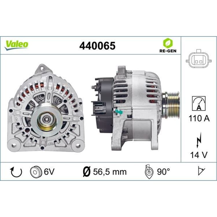 Valeo Lichtmaschine Renault von VALEO